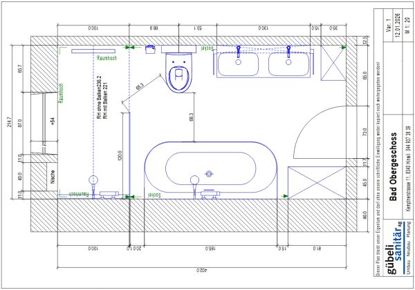 CAD Sanitär Planung